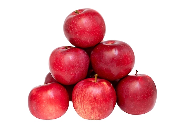 Juicy fresh apples isolated on white background