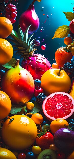 juicy fruits abstract smartphone wallpaper