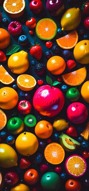 juicy fruits abstract smartphone wallpaper