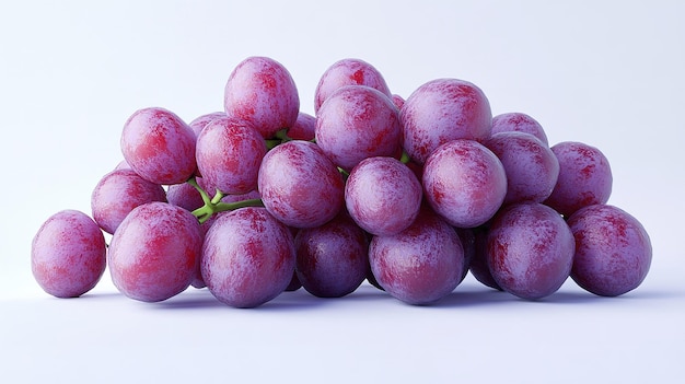 A juicy grape clipart fruit element 3D illustration realistic isolated on white background