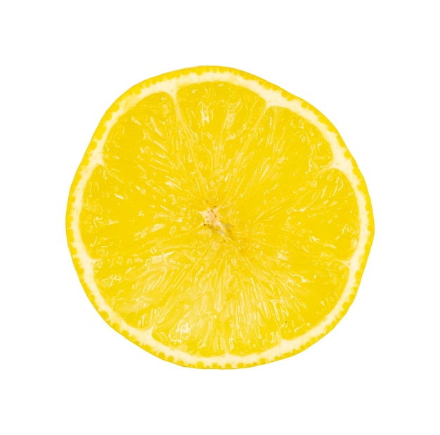 Juicy lemon slice Lemon slice isolated on white background background image