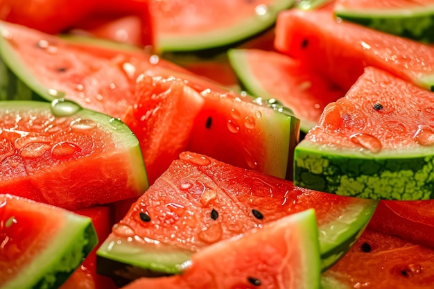 Juicy slices of watermelon as a bacground