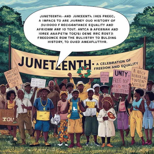 Juneteenth African day poster