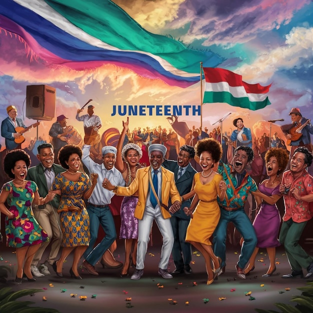 Juneteenth African day poster