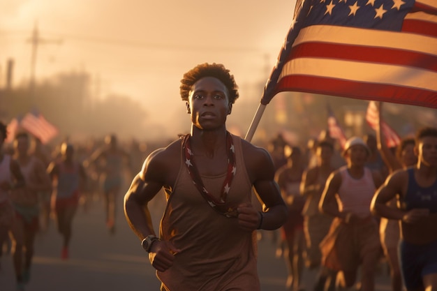 Juneteenth freedom run capturing the spirit of Generative ai