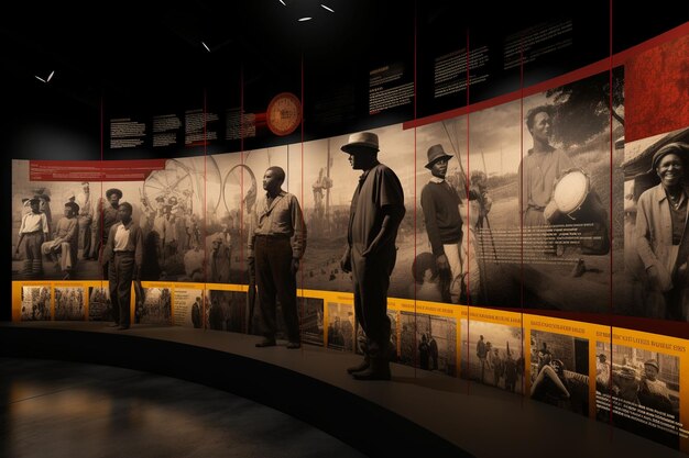 Juneteenth historical timeline exhibit Generative ai