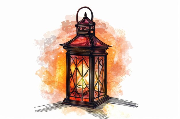 Juneteenth Lantern with Etched Glass Panels