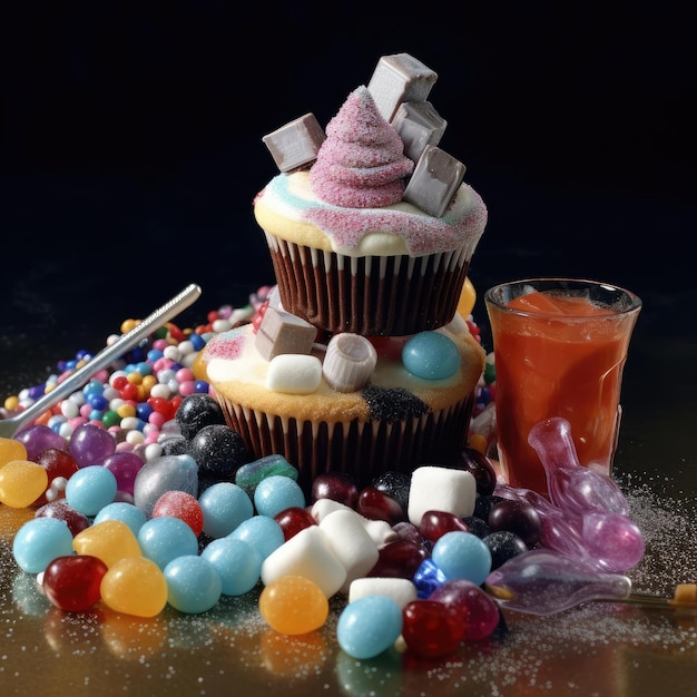 Junk food sugar and food additives