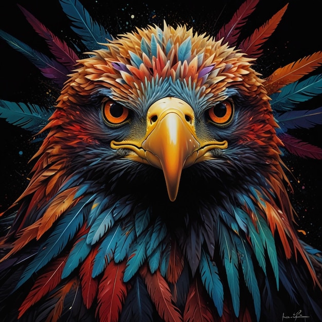 Just an abstract eagle poster