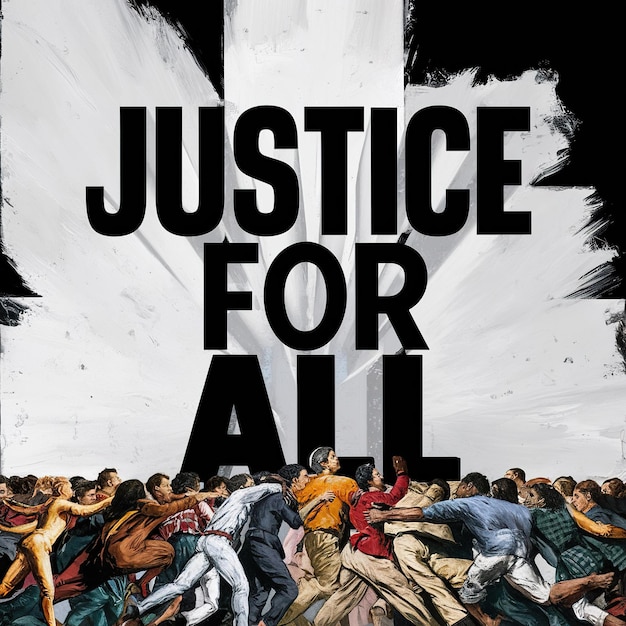 Photo justice for all quotes image white background