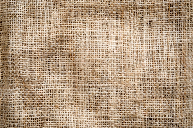 Photo jute hessian sackcloth canvas woven texture in beige brown