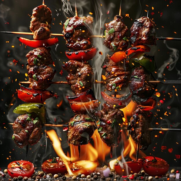 Photo kababs and shashlik