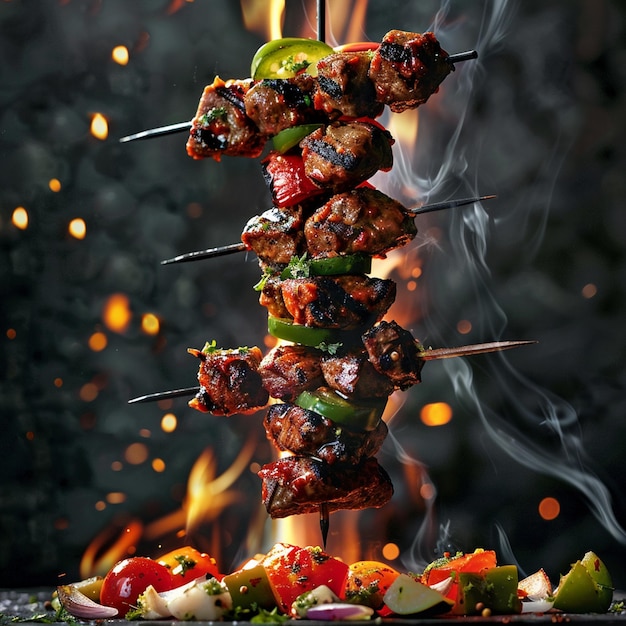 Photo kababs and shashlik