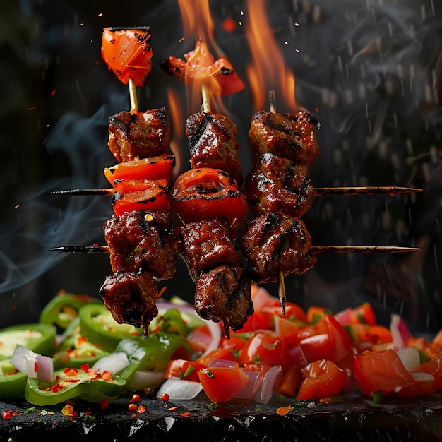 Photo kababs and shashlik