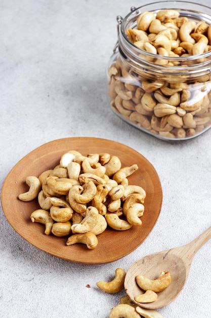 Kacang mede mete Fried cashew nut is a snack from Indonesia usually served in a variety of flavor