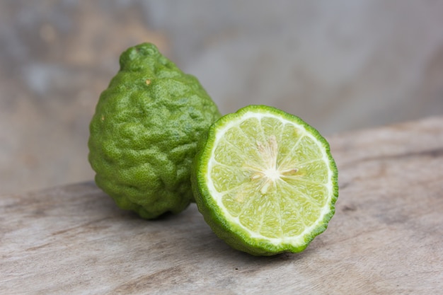 Kaffir lime fruits