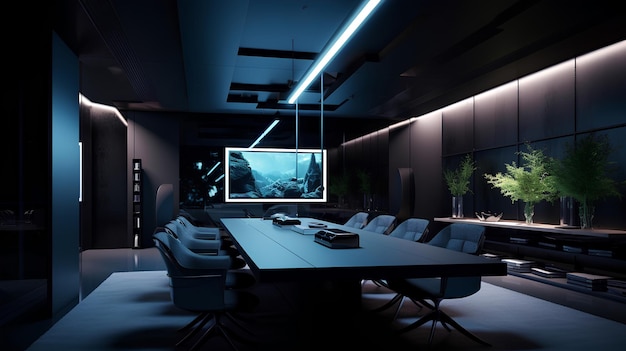 Kakemono for the Subtly Black Meeting Room and Creative