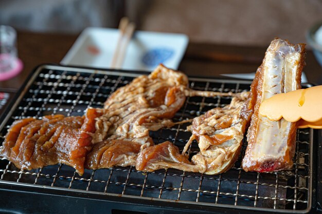 Kalbi with bone Korean grilled meat