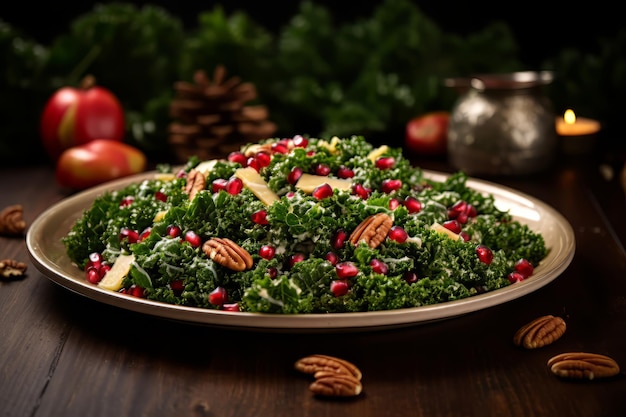 Kale Salad With Pecan Vinaigrette christmas Dinner