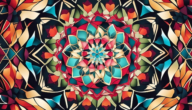 Kaleidoscope Shapes Art