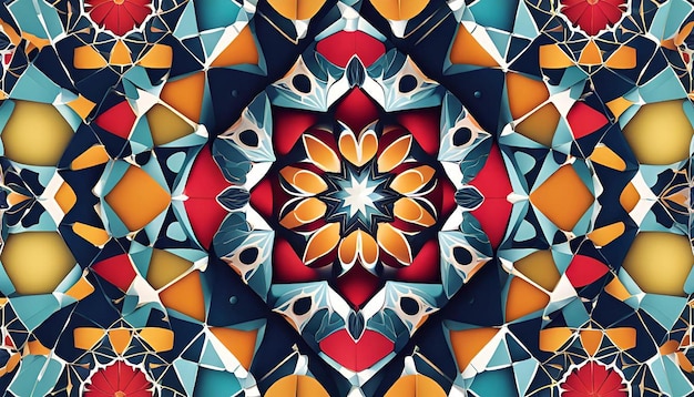 Kaleidoscope Shapes Art