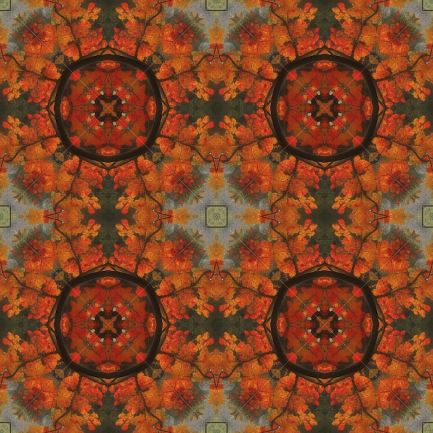 Kaleidoscopic ornamental floral seamless pattern For eg fabric wallpaper wall decorations