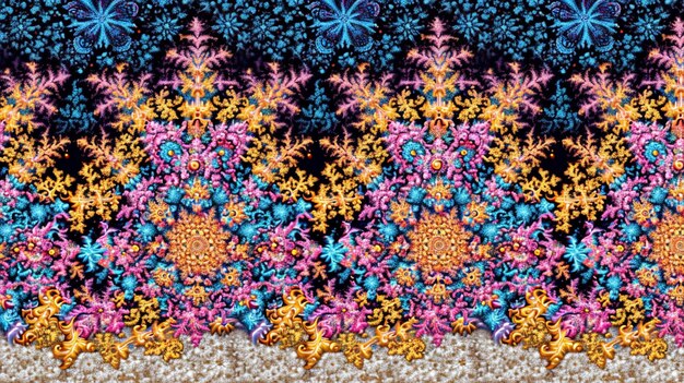 Photo kaleidoscopic pattern art