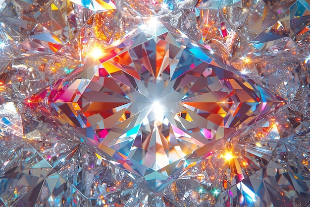 An kaleidoscopic pattern of diamond high quality high resolution