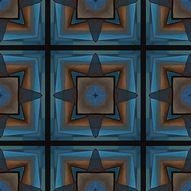 Kaleidoscopic wallpaper tiles Seamless texture or background