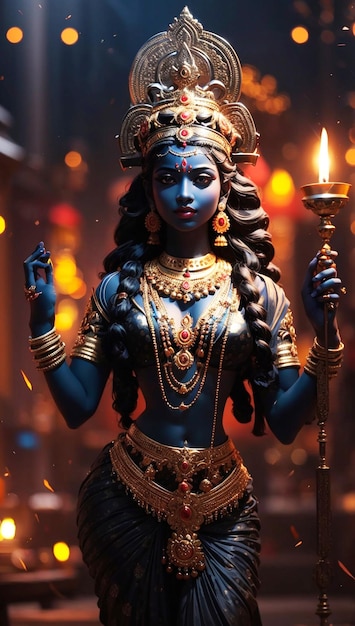 Kali Mata Goddess Kali is the god of power also known as Shyama and Kalika