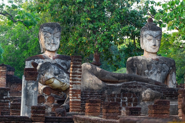 Kamphaeng Phet Historical Park,Thailand, Ancient City Old town and Old Temple Old Buddha in Kamphaeng Phet ,Thailand.