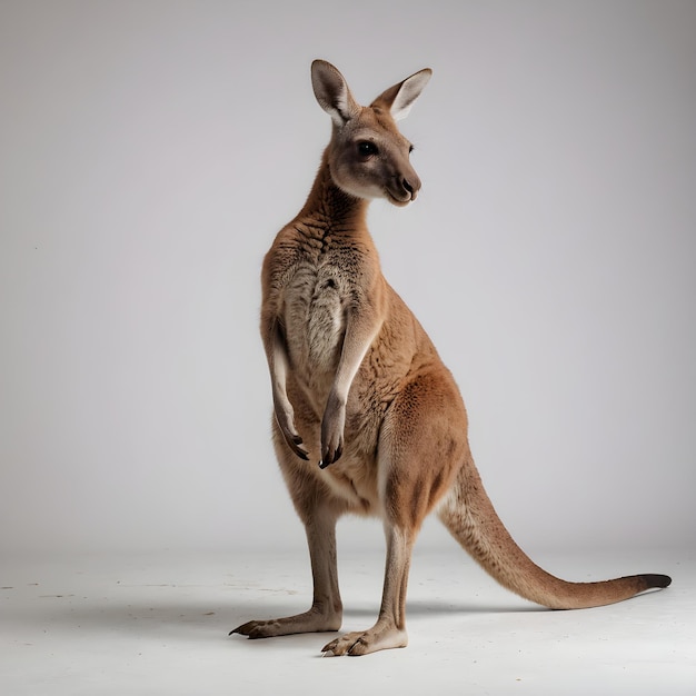 a kangaroo with a white background that says kangaroo on it