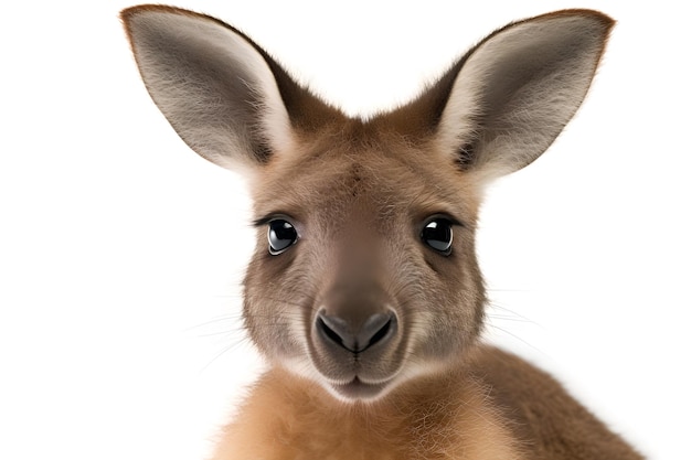 A kangaroo with a white background.