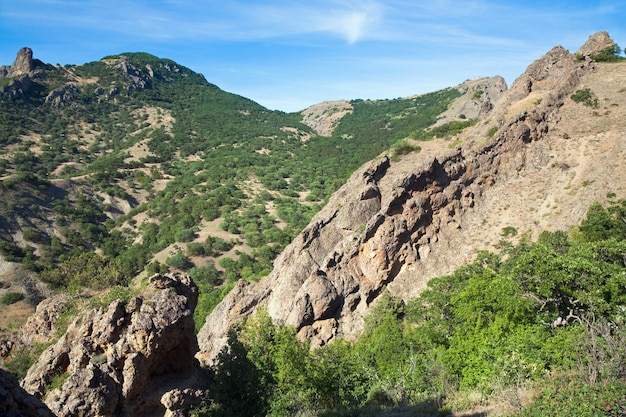 Karadag (reserve on place of ancient extinct volcano - Crimea, Ukraine) landscape