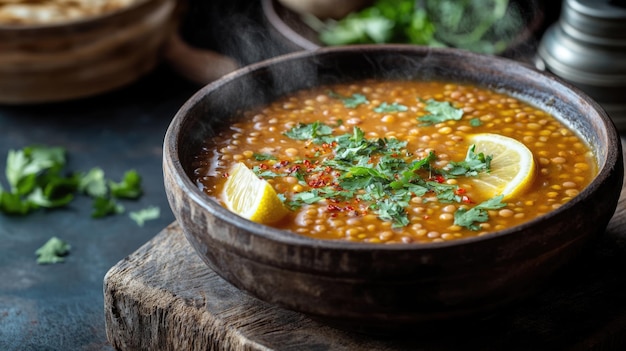 Photo karahi a culinary journey with fines herbes comforting flavors