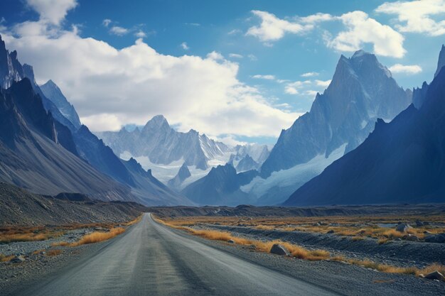 The Karakoram Highway showcases stunning mountains and unique culture