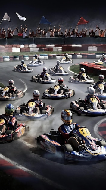 Photo karting championship race