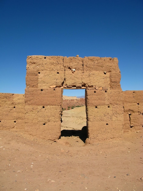 Kasbah Ait Ben Haddou in Sahara desert Ouarzazate Morocco