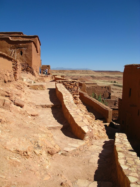 Kasbah Ait Ben Haddou in Sahara desert Ouarzazate Morocco