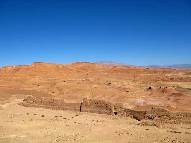 Kasbah Ait Ben Haddou in Sahara desert Ouarzazate Morocco