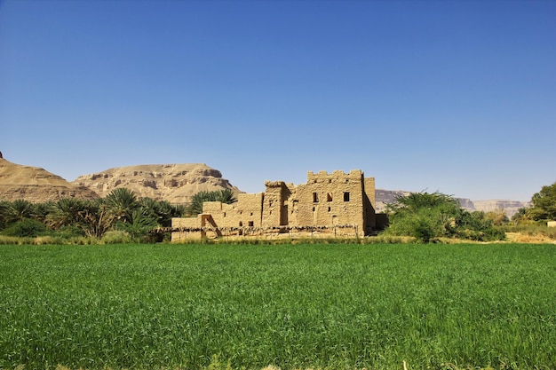 Kasbah the vinatge house in mountains in Wadi Hadhramaut Yemen