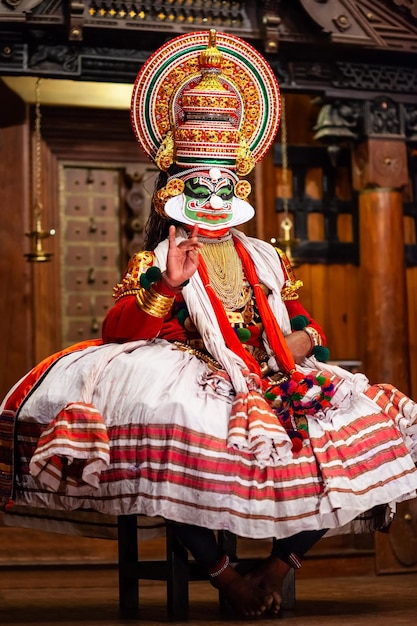 Kathakali dance show in Cochin India