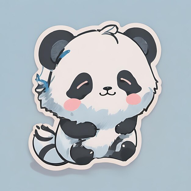 Photo kawai anime panda stickers cute