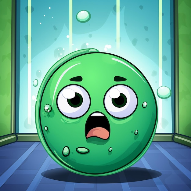 Kawaii Green Ball