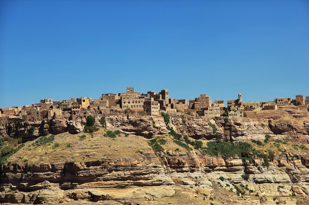 Kawkaban village in mountains Yemen