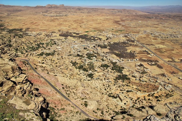 Kawkaban village in mountains Yemen