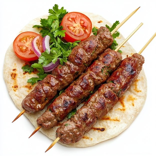 Photo kebabs are ready to eat