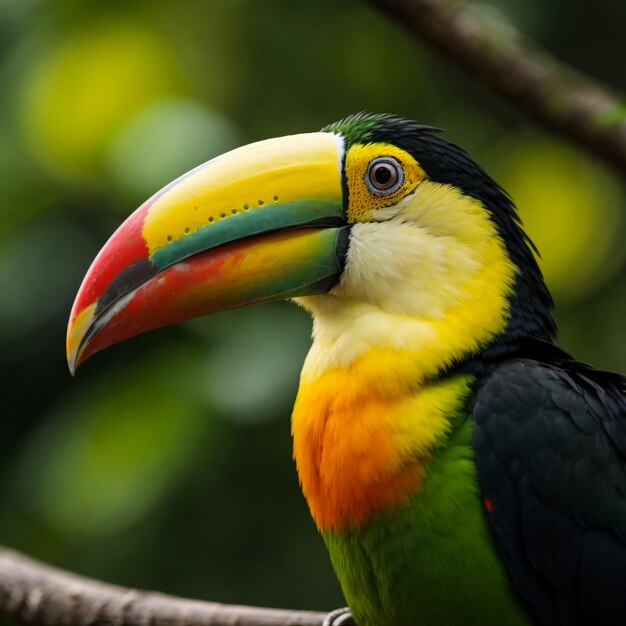 Keel billed toucan in Costa Rica