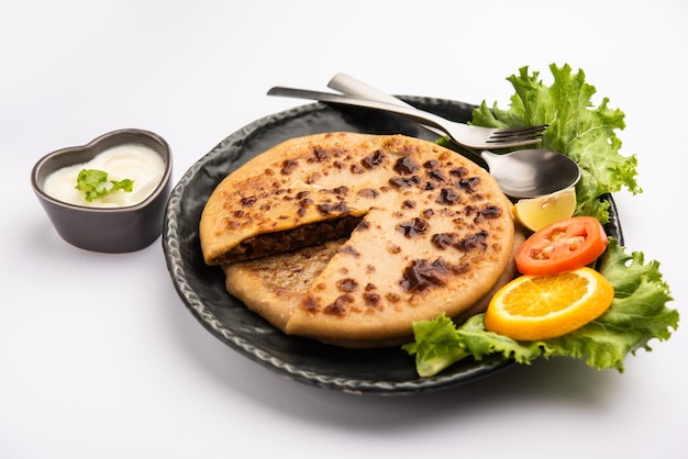 Keema Paratha Chicken or mutton Mince Stuffed flatbread