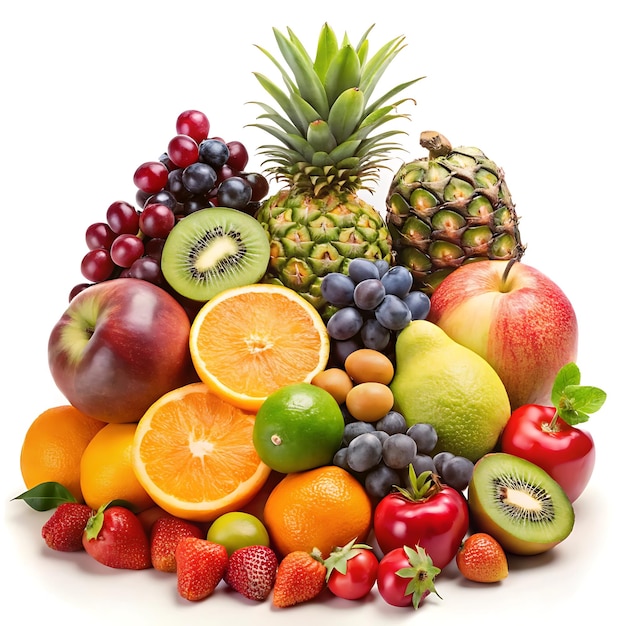 Photo keeping all kinds of fruits together is very beautiful to look at